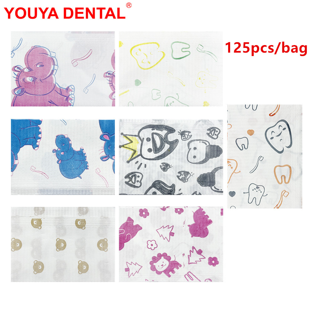 Table Cloth Disposable - 125 pçs crianças babadores dentais descartáveis