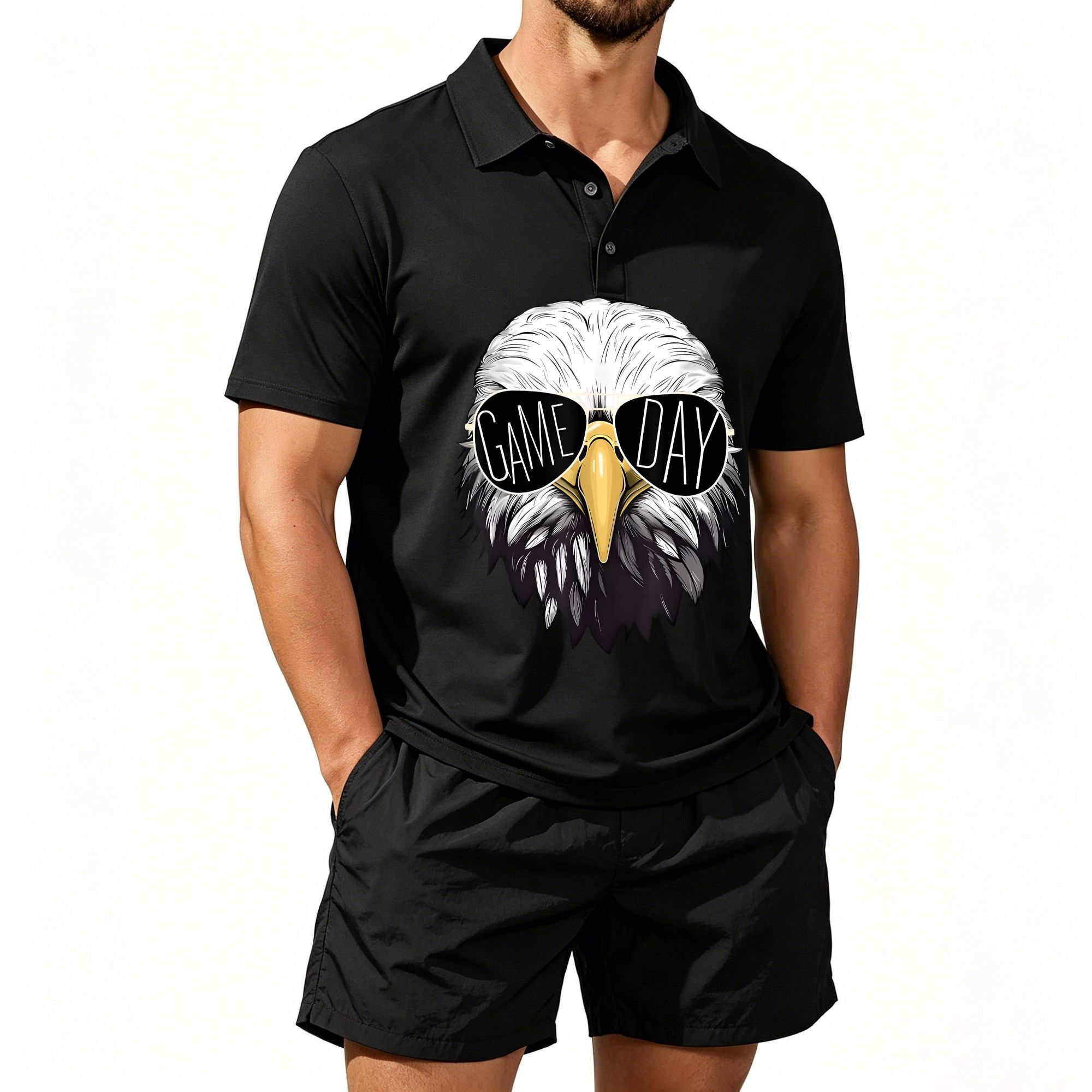 Event & Party Supply - Conjunto de Camisa Polo Masculina e