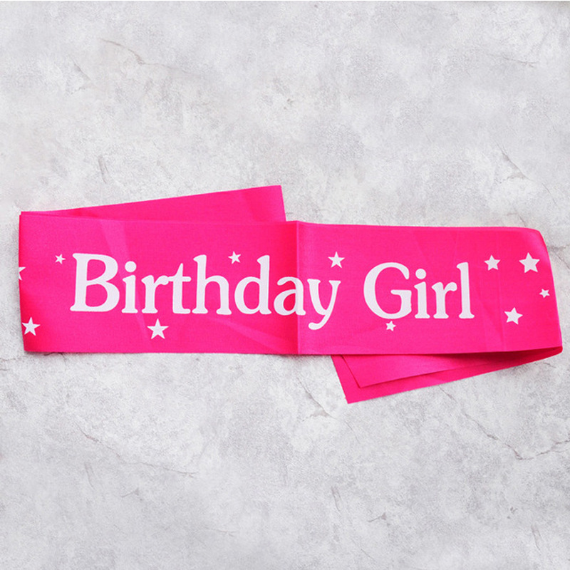 Birthday Sash Glitter - Aniversário menina fitas ombro cinto aniversário