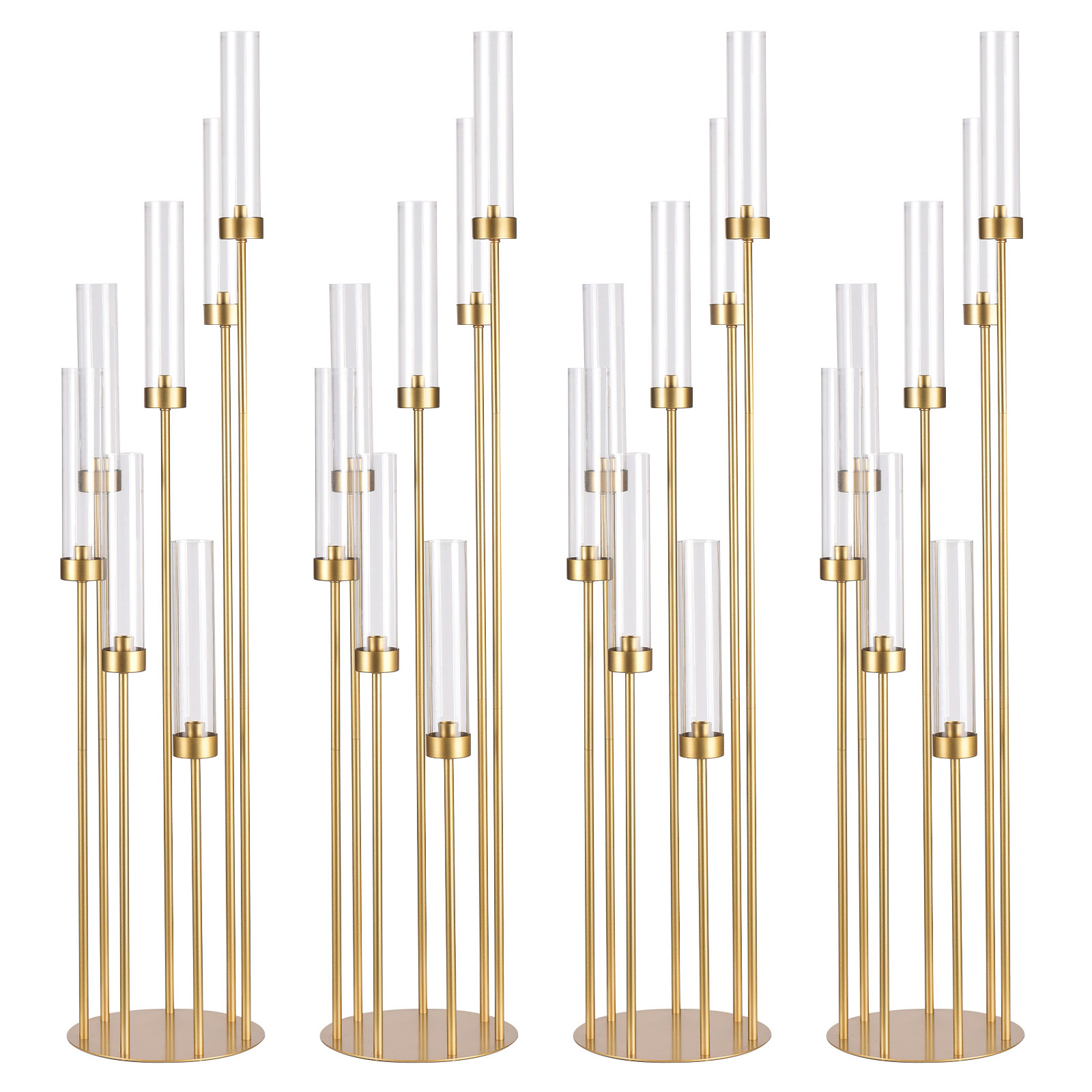 Centerpiece Stick - 4 Conjuntos de Candelabros de Chão