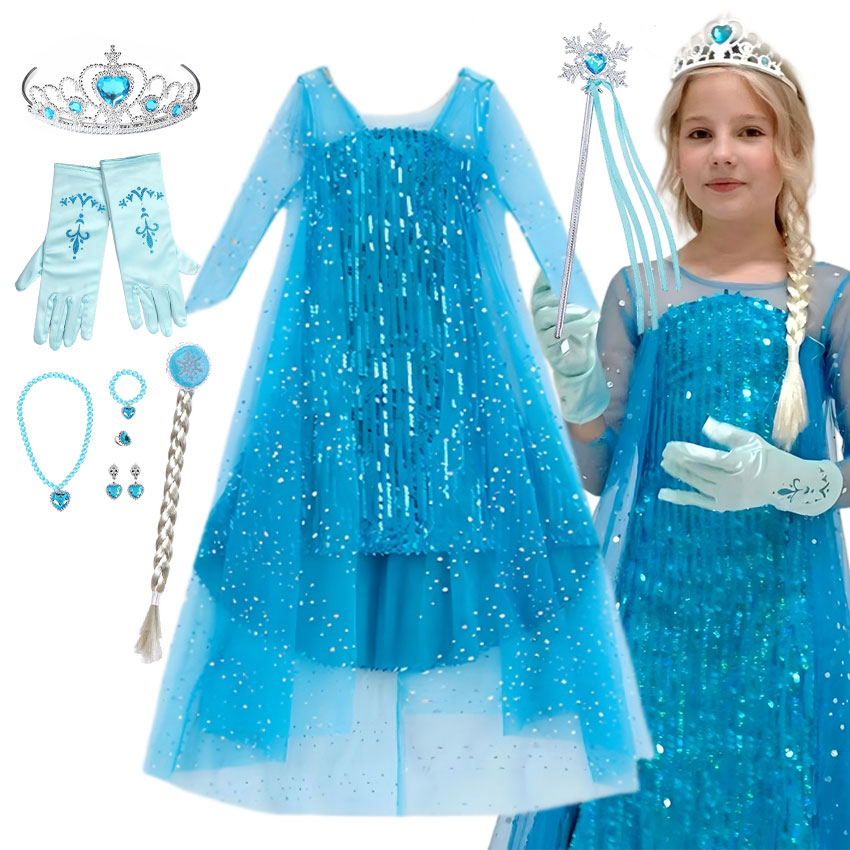 Glitter Tablecloth - Vestido Maxi Deslumbrante de Princesa para