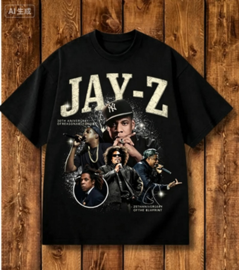 Event Z - Camiseta Vintage Jay-Z com Estampa de