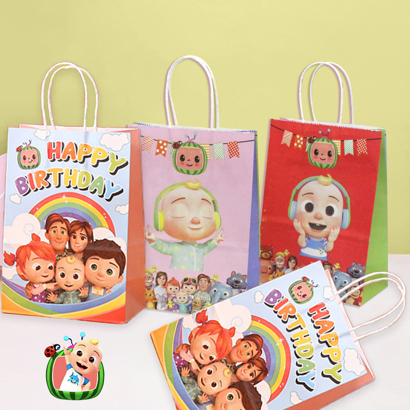 Party Favor Bag - Cocomelons festa presente saco conjunto bonito