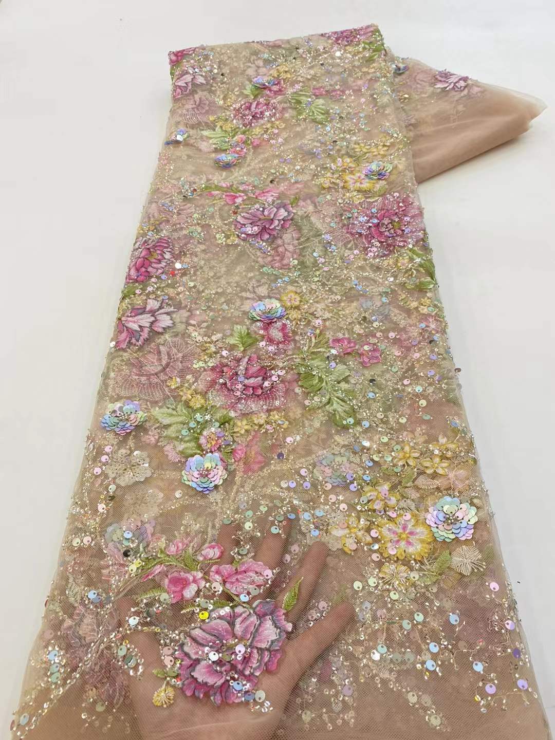 Glitter Tablecloth - Tecido de Renda Africana 2026 de