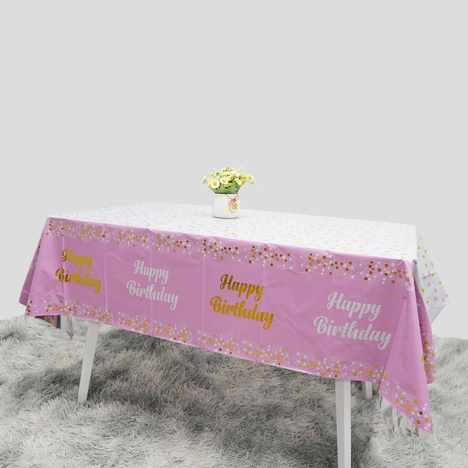Table Cloth Disposable - Toalha de Mesa Descartável de Aniversário