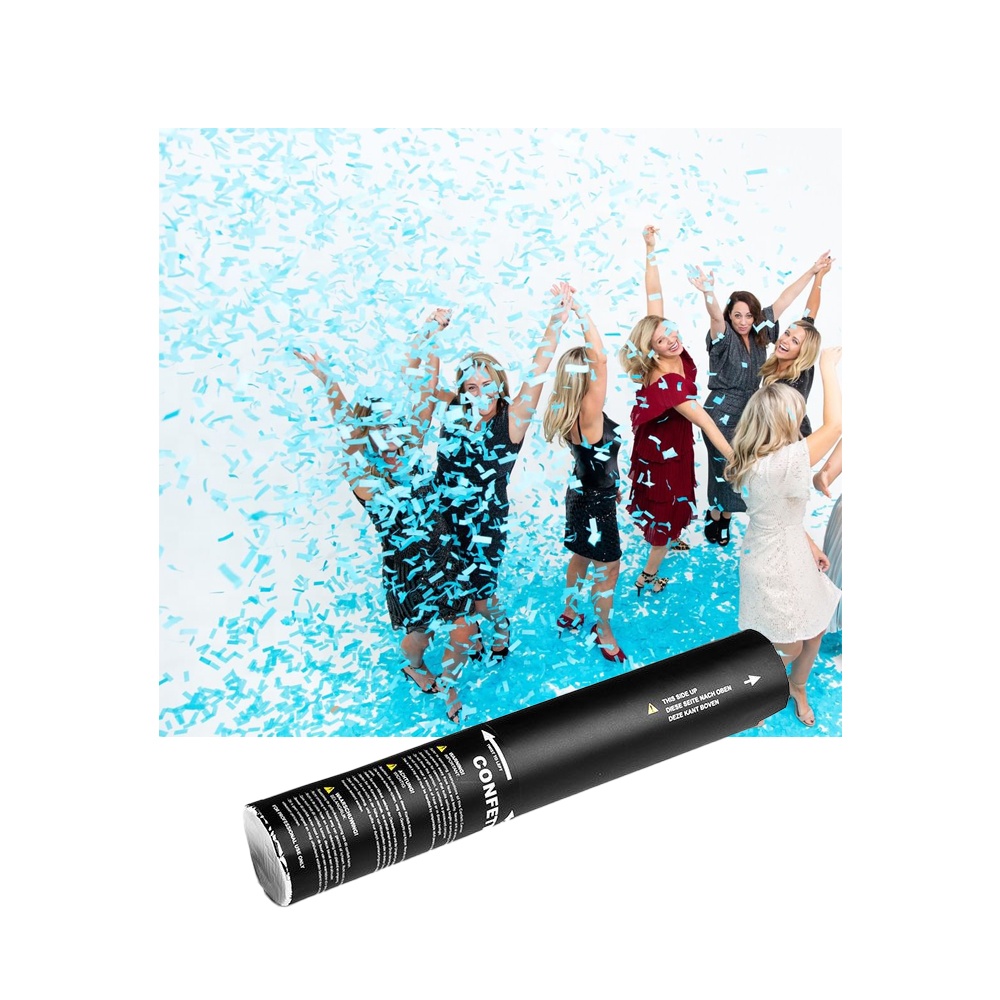 Confetti Cannon Tube - 4 Peças Lançador de Confetes Biodegradáveis