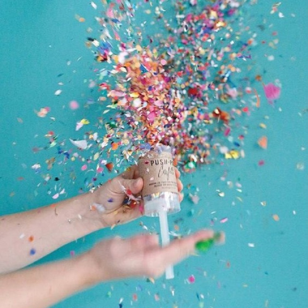 Confete colorido (1 unidade) p - Confetti Cannon Tube avaliação e preço