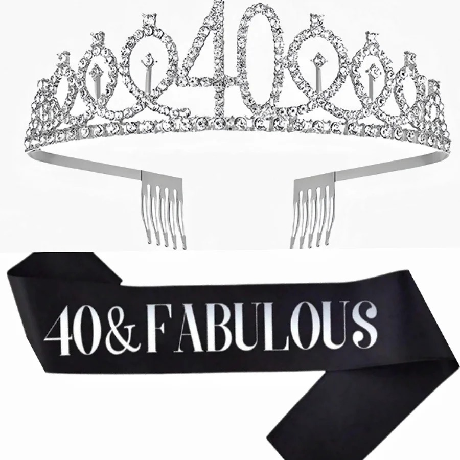 Tiara de Aniversário Prateada  - Birthday Sash Glitter avaliação e preço