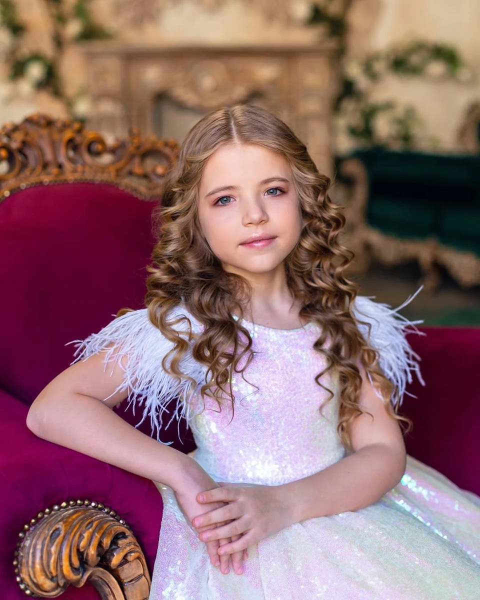 Vestido de menina de flor com  - Birthday Sash Glitter avaliação e preço
