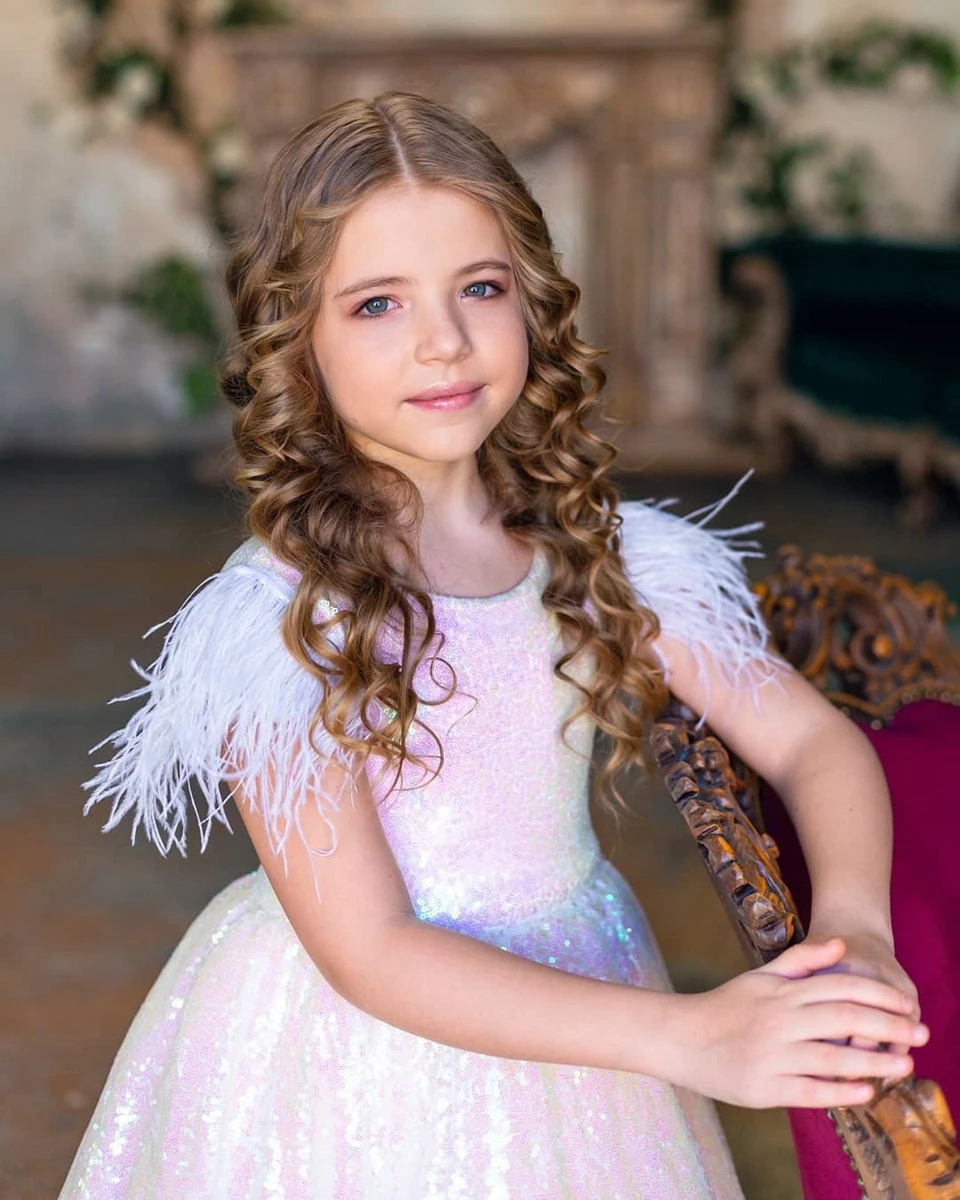 Vestido de menina de flor com  - Birthday Sash Glitter avaliação e preço