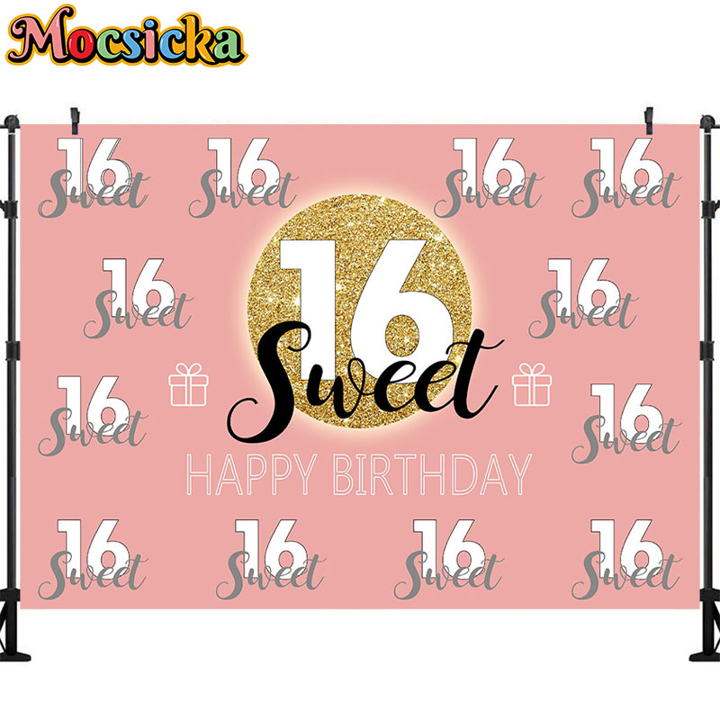 Mocsicka doce 16 aniversário p - Dessert Table Backdrop avaliação e preço