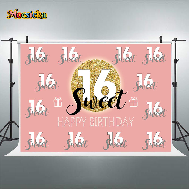 Mocsicka doce 16 aniversário p - Dessert Table Backdrop avaliação e preço