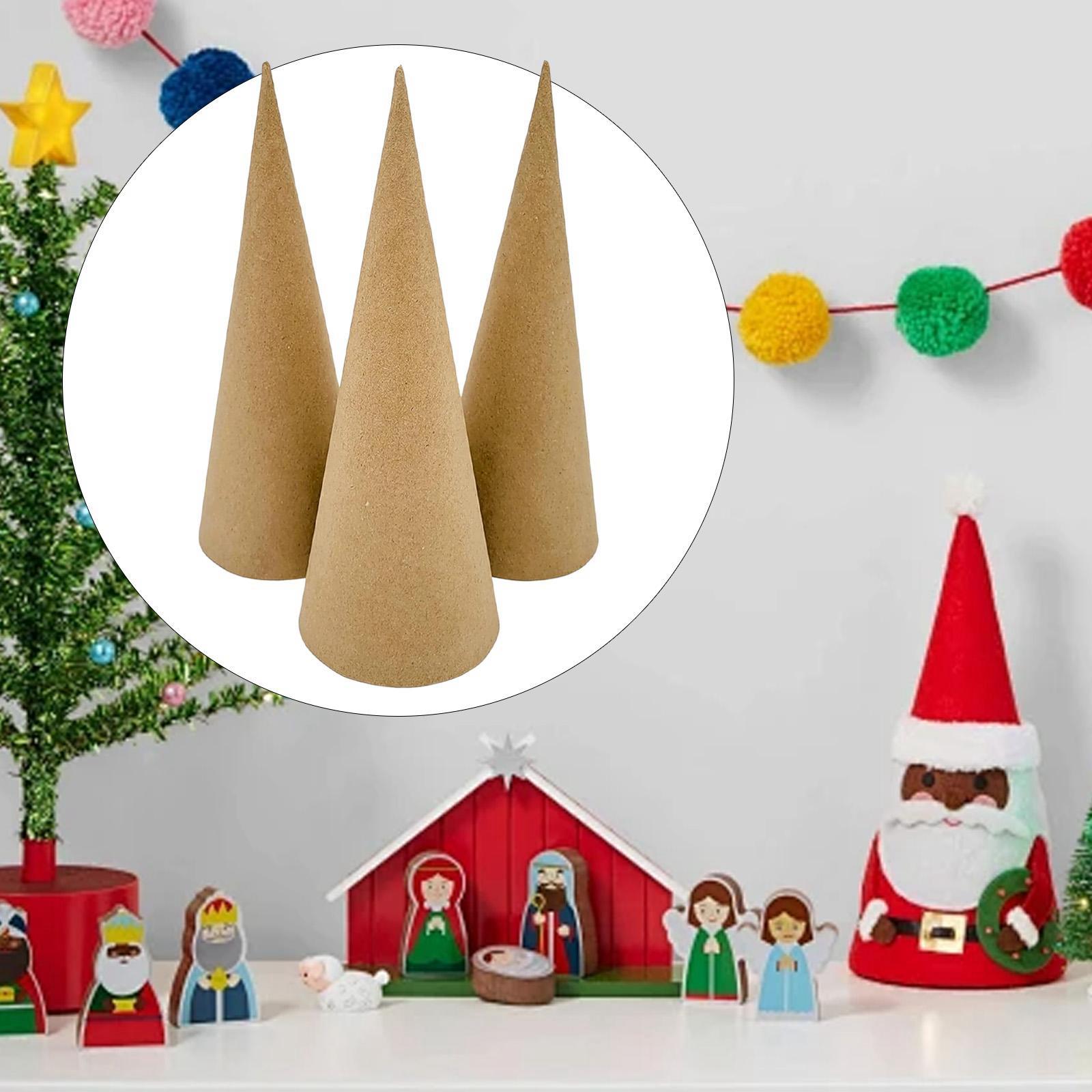 3x cones de mache de papel, fu - Cotton Candy Cone avaliação e preço