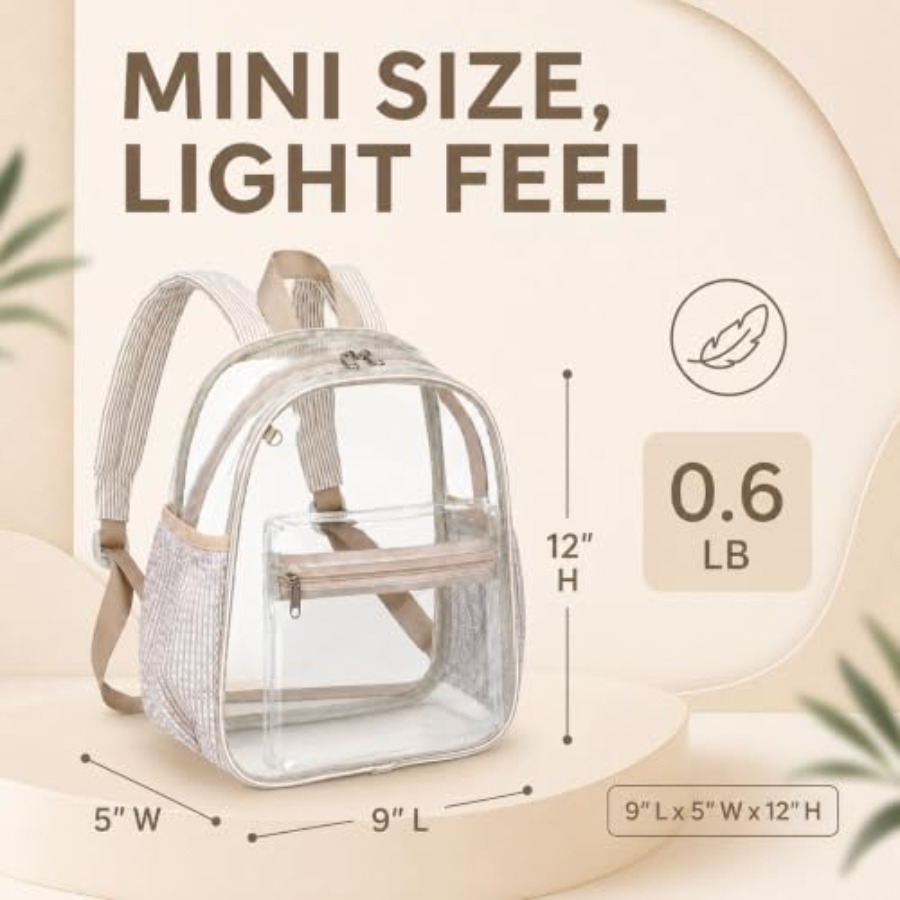 Mini mochila transparente para - Event & Party Supply avaliação e preço