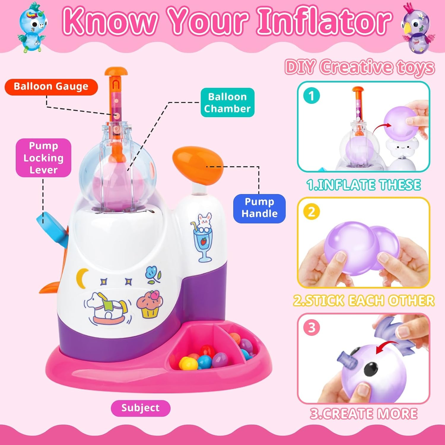 Kit DIY de Animais de Balão co - Balloon Pump Hand avaliação e preço