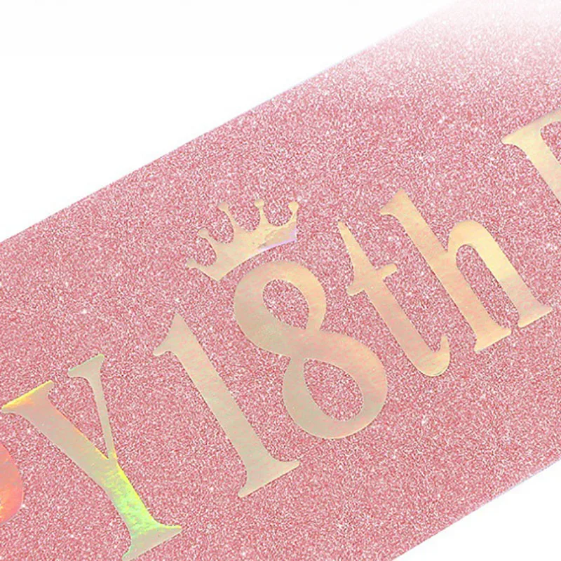Glitter Sash para Festas de An - Birthday Sash Glitter avaliação e preço