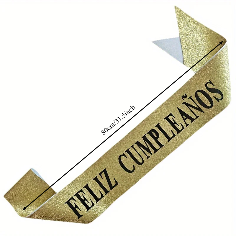 Faixa de Feliz Aniversário com - Birthday Sash Glitter avaliação e preço