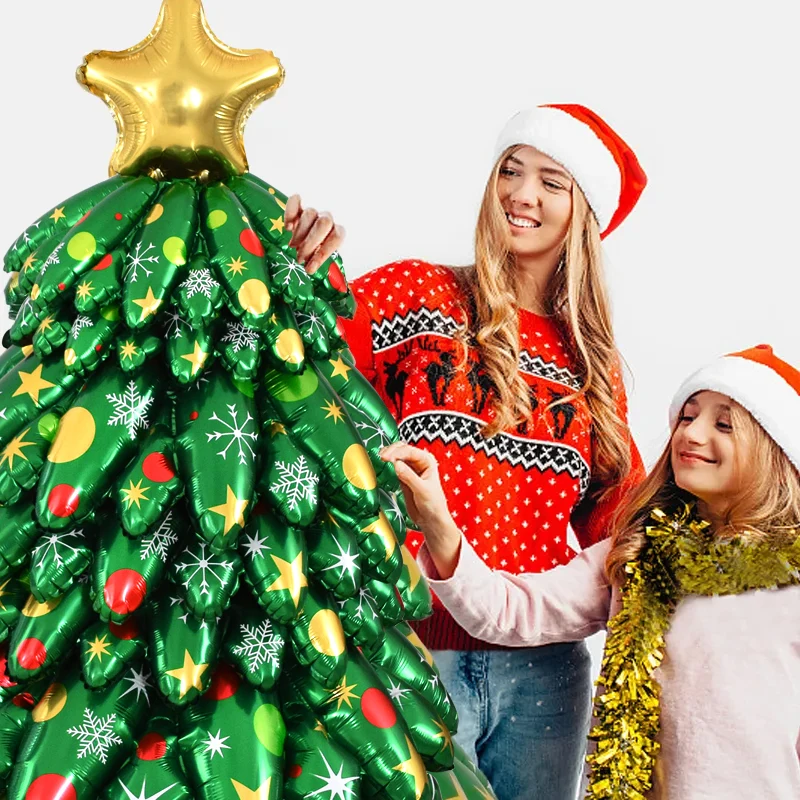 3D Christmas Tree Balloons Set - Event Party Shop avaliação e preço