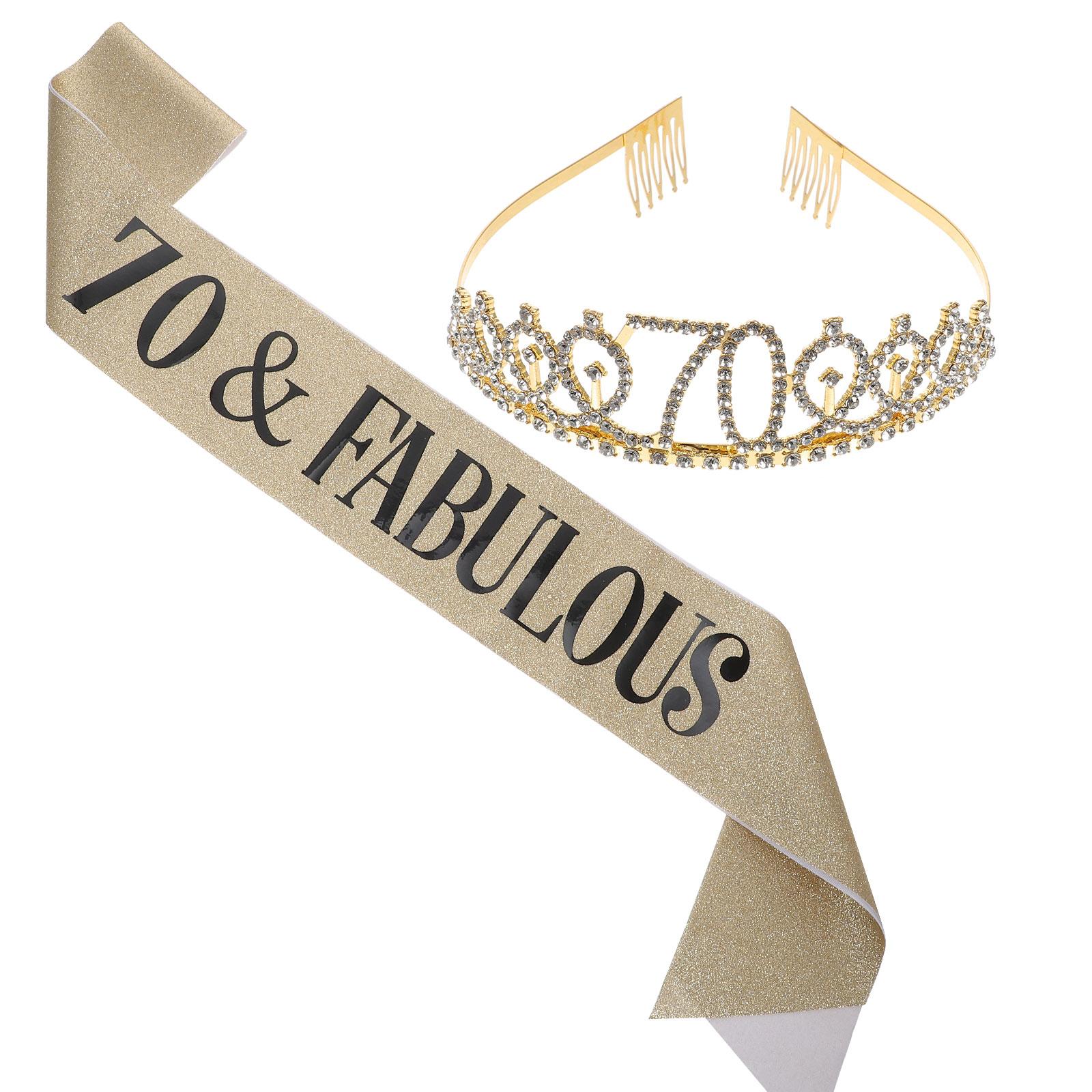 Conjunto de coroa de aniversár - Birthday Sash Glitter avaliação e preço