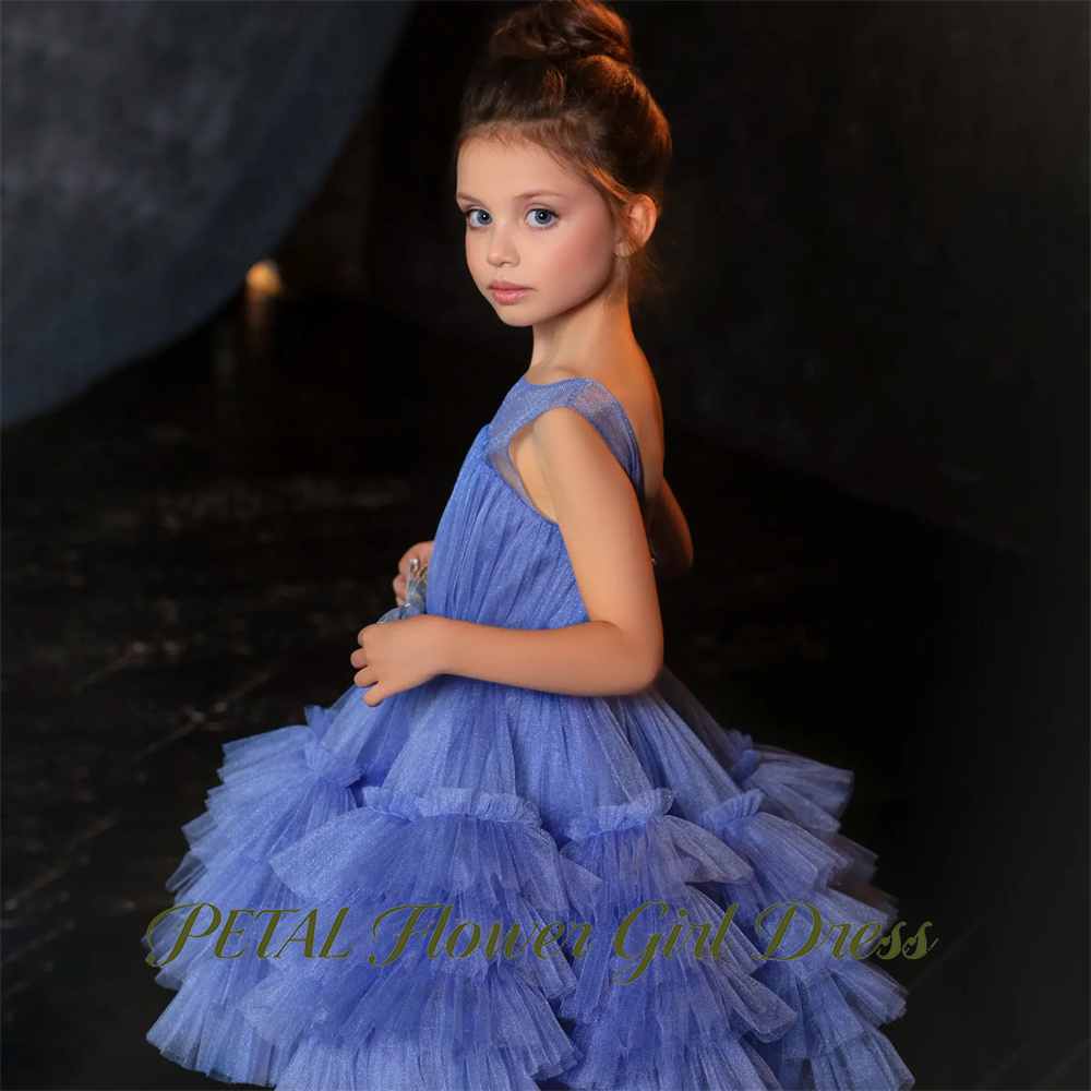 Vestido Infantil Azul Pétala S - Birthday Sash Glitter avaliação e preço