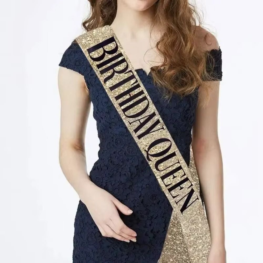 Conjunto de 2 Peças: Nova Coro - Birthday Sash Glitter avaliação e preço