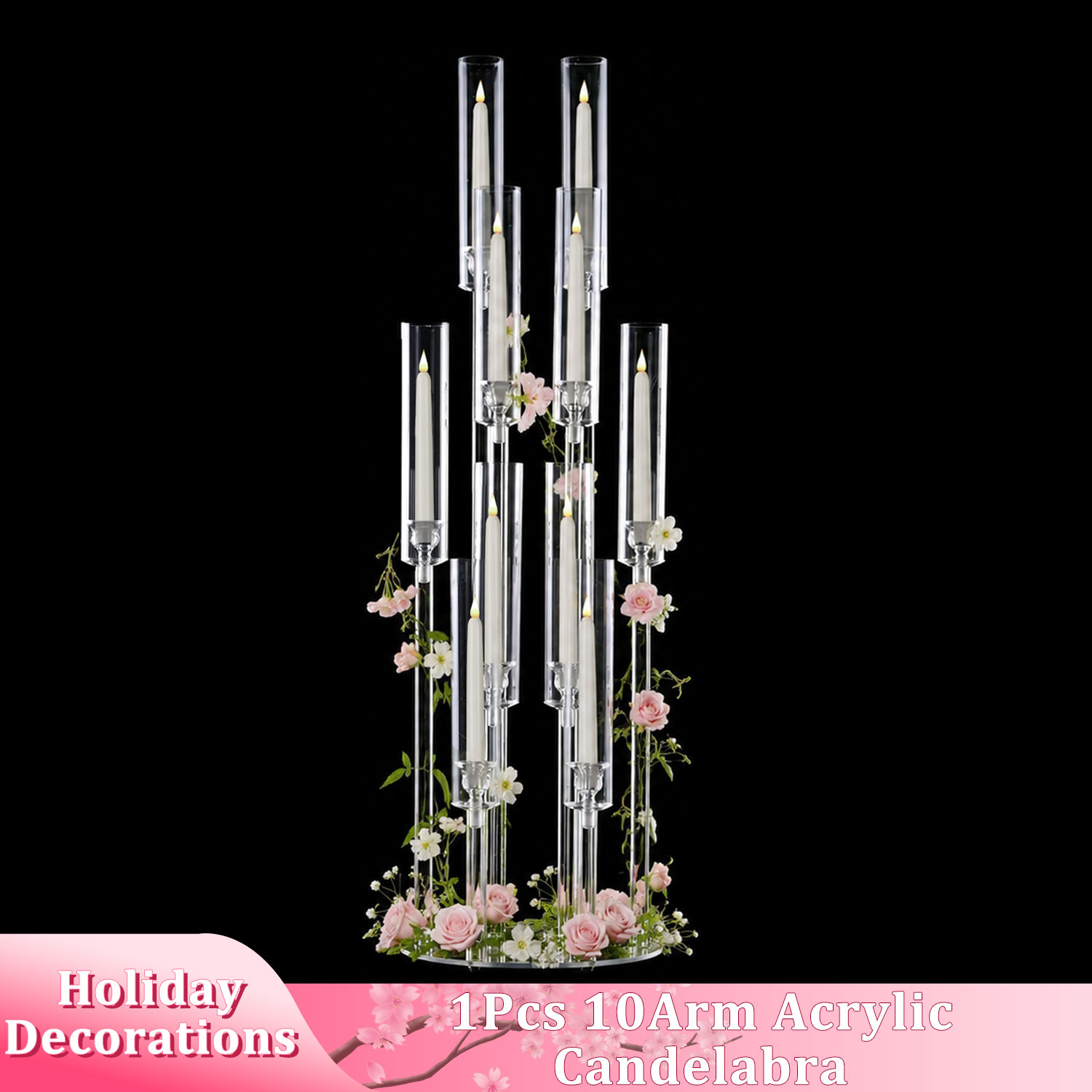 Candelabros de Acrílico com 10 - Centerpiece Stick avaliação e preço