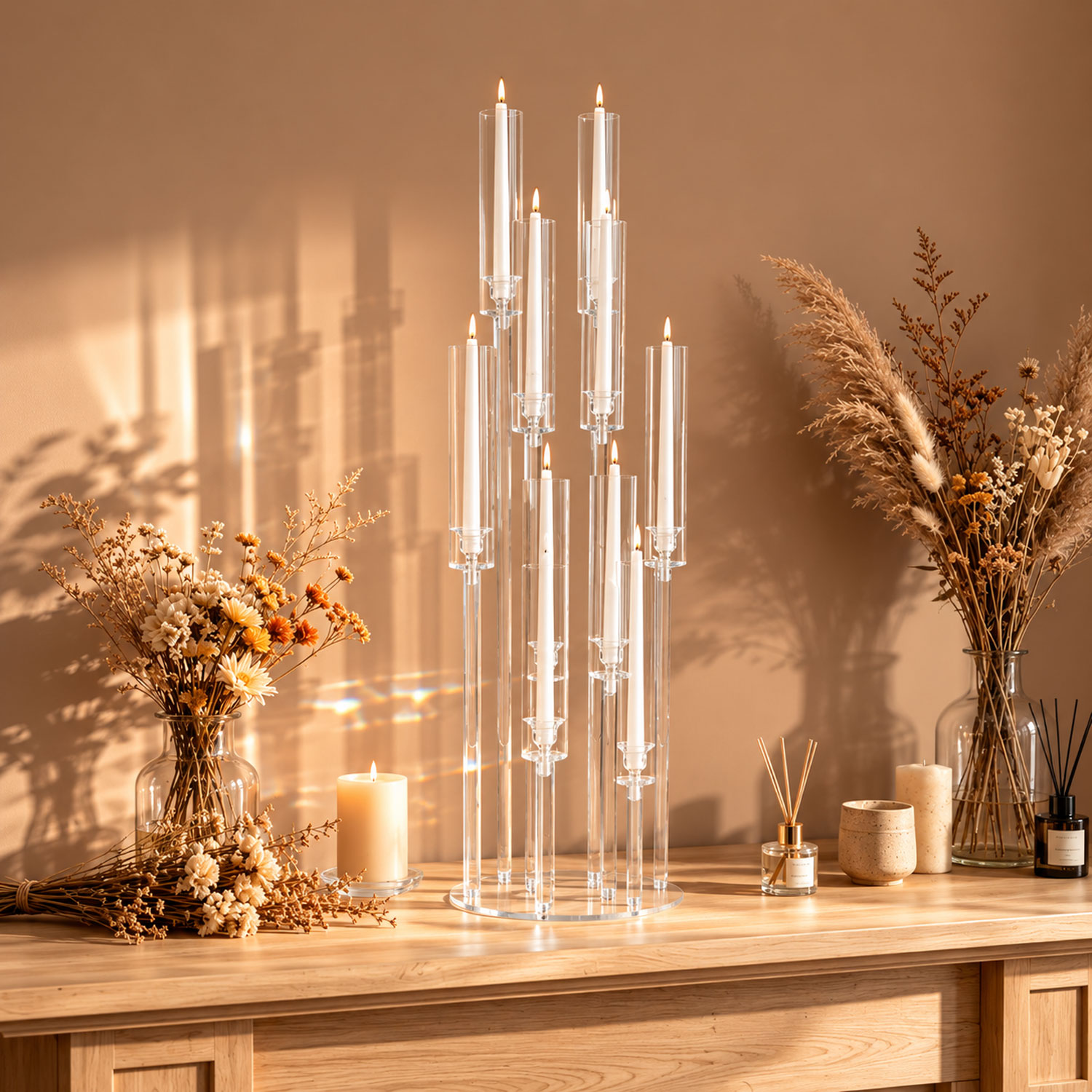 Candelabros de Acrílico com 10 - Centerpiece Stick avaliação e preço