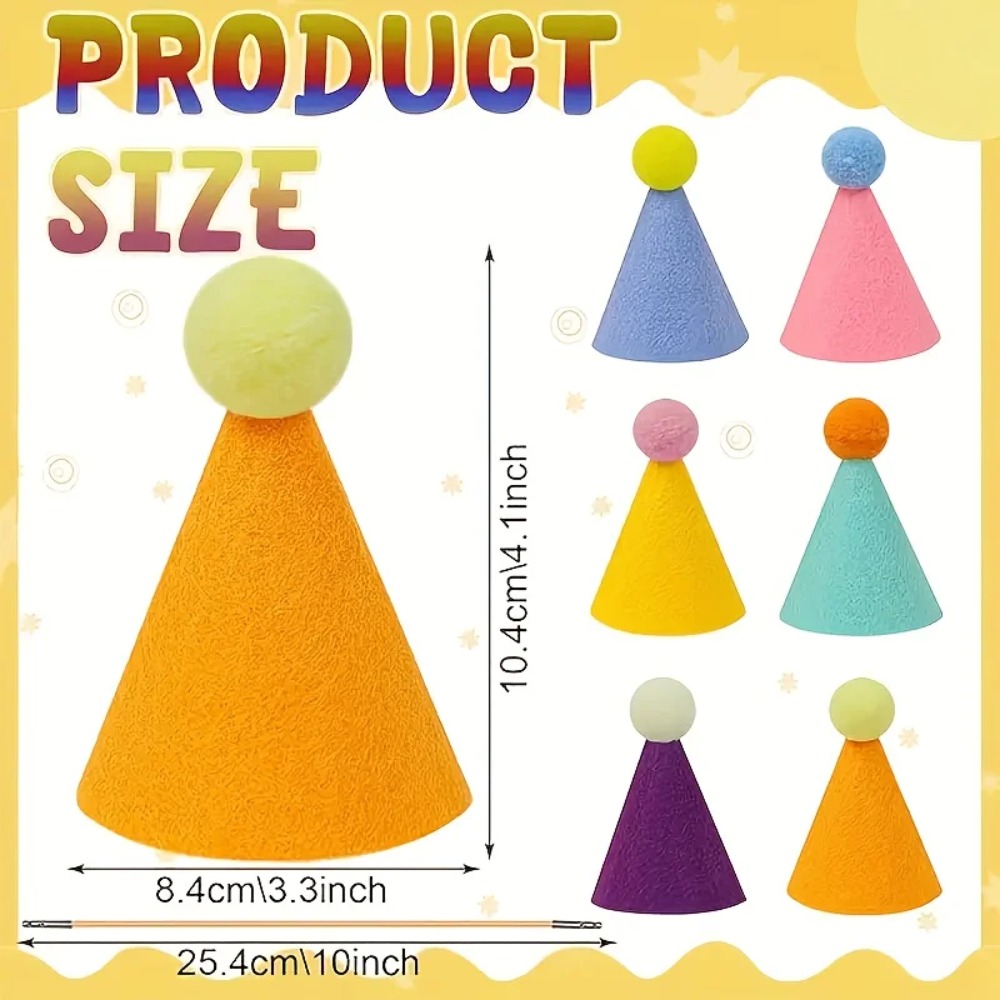 6 chapéus de festa miniatura:  - Party Hat Cone avaliação e preço