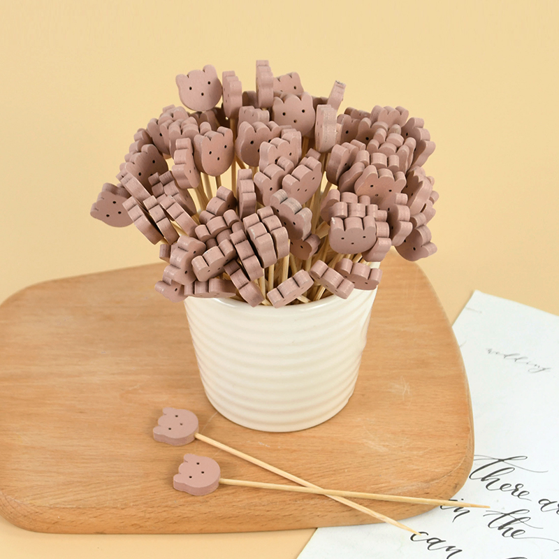50/100 pçs bonito urso coração - Centerpiece Stick avaliação e preço