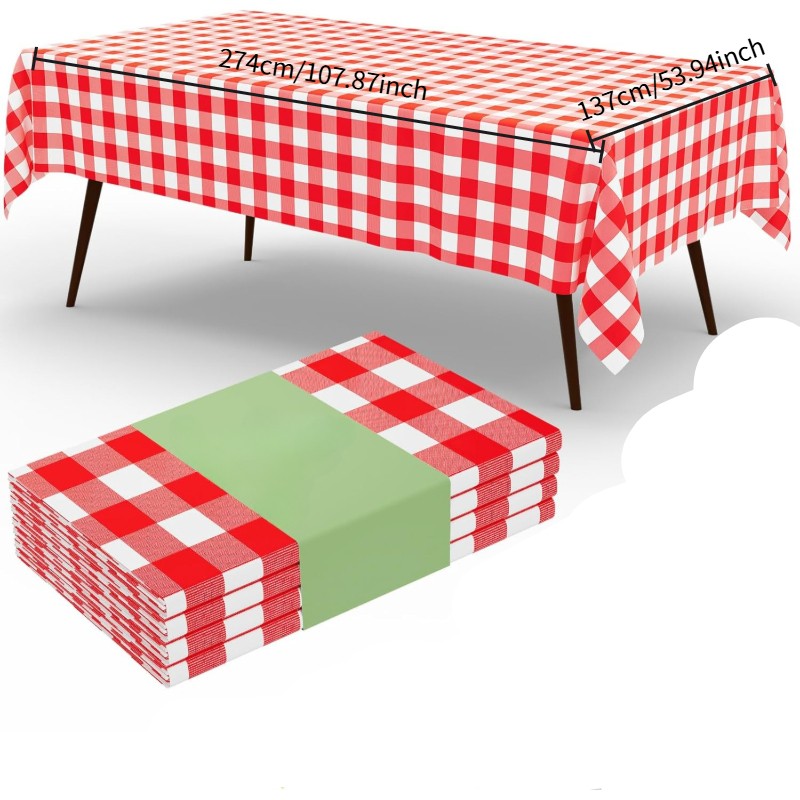 Toalha de Mesa Retangular Xadr - Table Cloth Disposable avaliação e preço