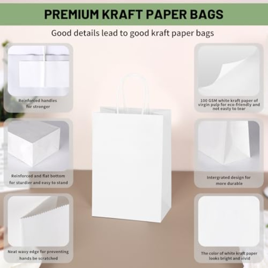 Pacote com 100 Sacolas de Pape - Party Favor Bag avaliação e preço
