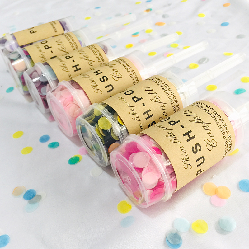 2 pçs multicolorido papel suca - Confetti Cannon Tube avaliação e preço