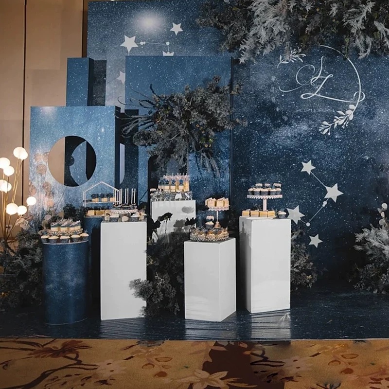 Vaso de flores branco em forma - Dessert Table Backdrop avaliação e preço