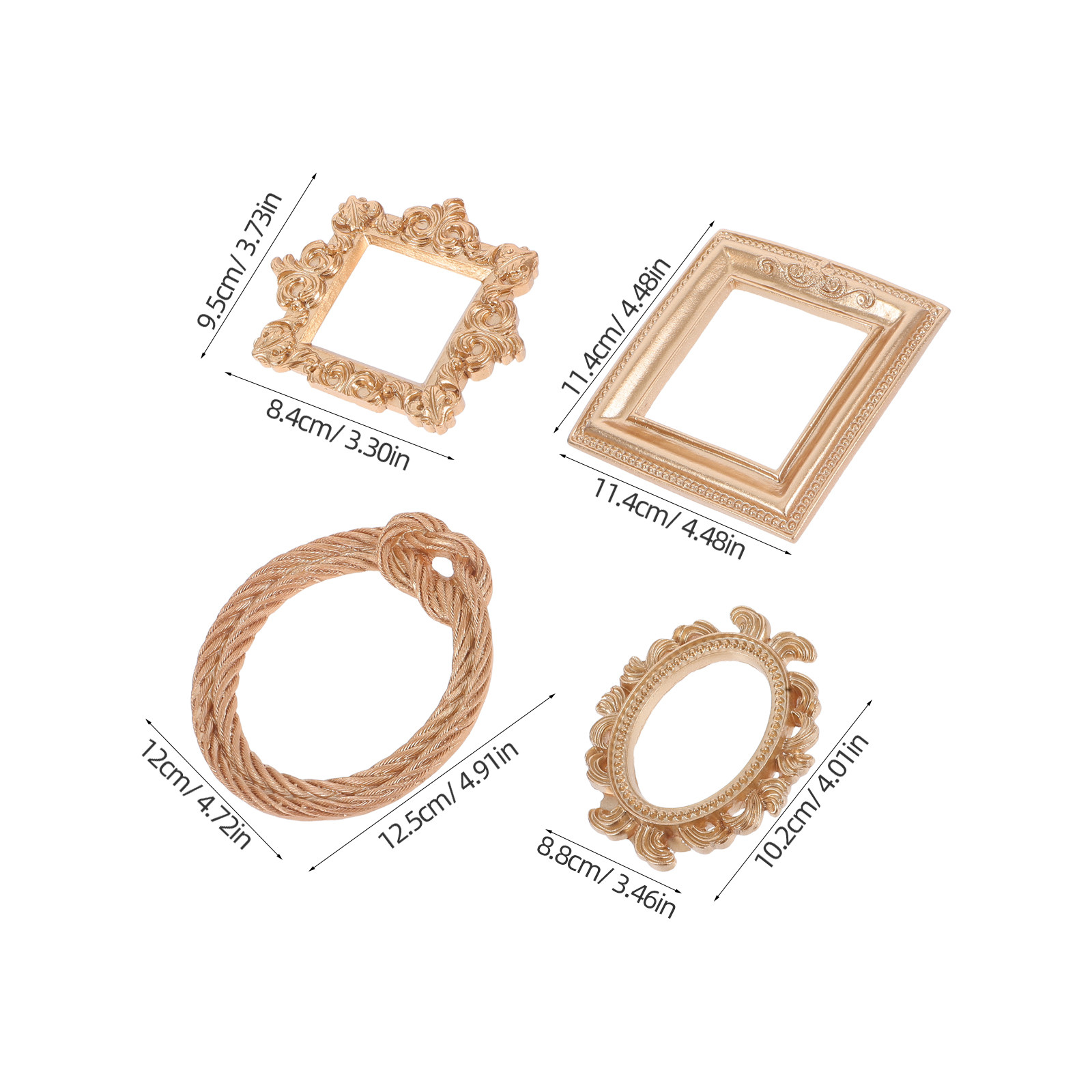 4 Peças de Mini Molduras Vinta - Photo Booth Frame avaliação e preço