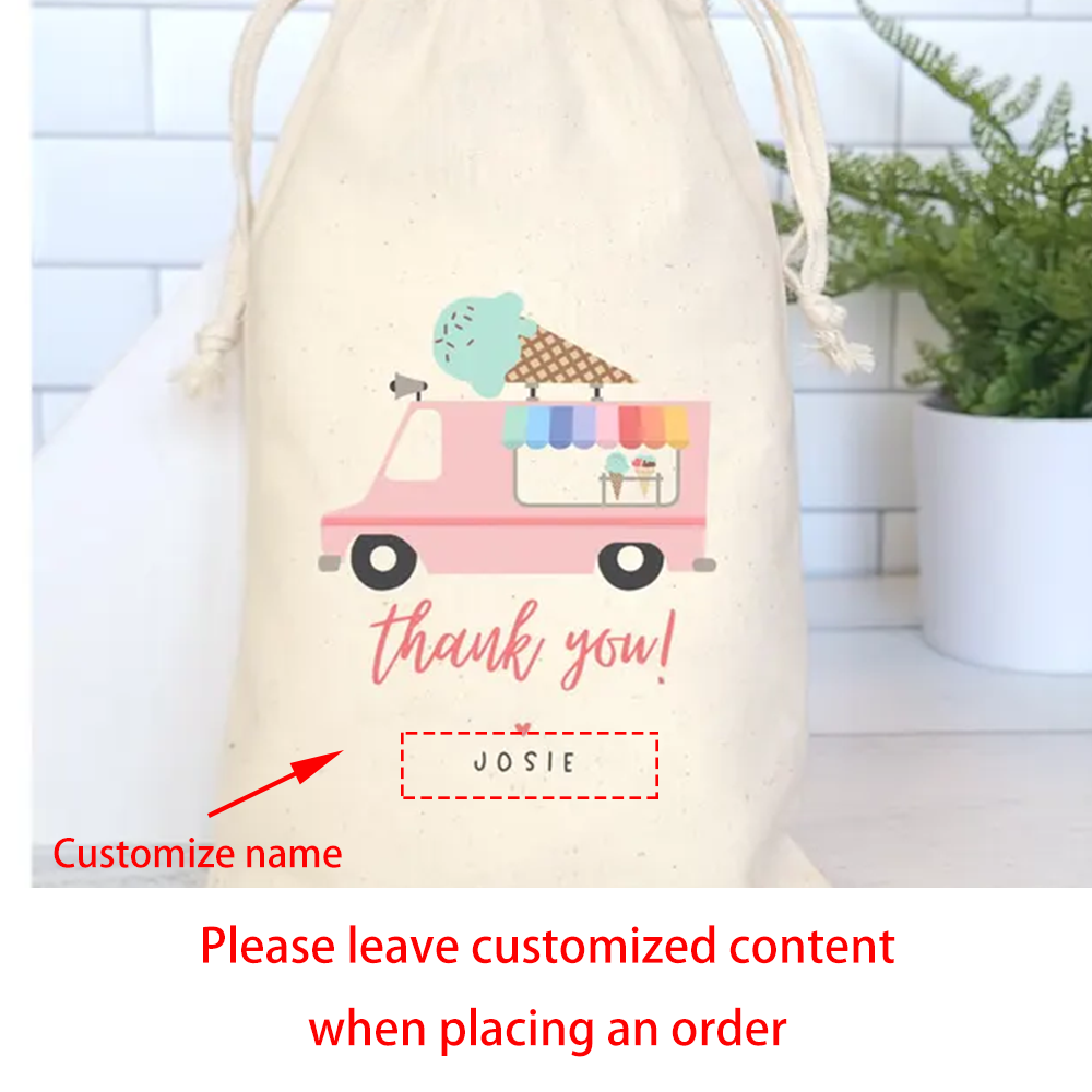 Personalizado 4 pçs sorvete ca - Party Favor Bag avaliação e preço