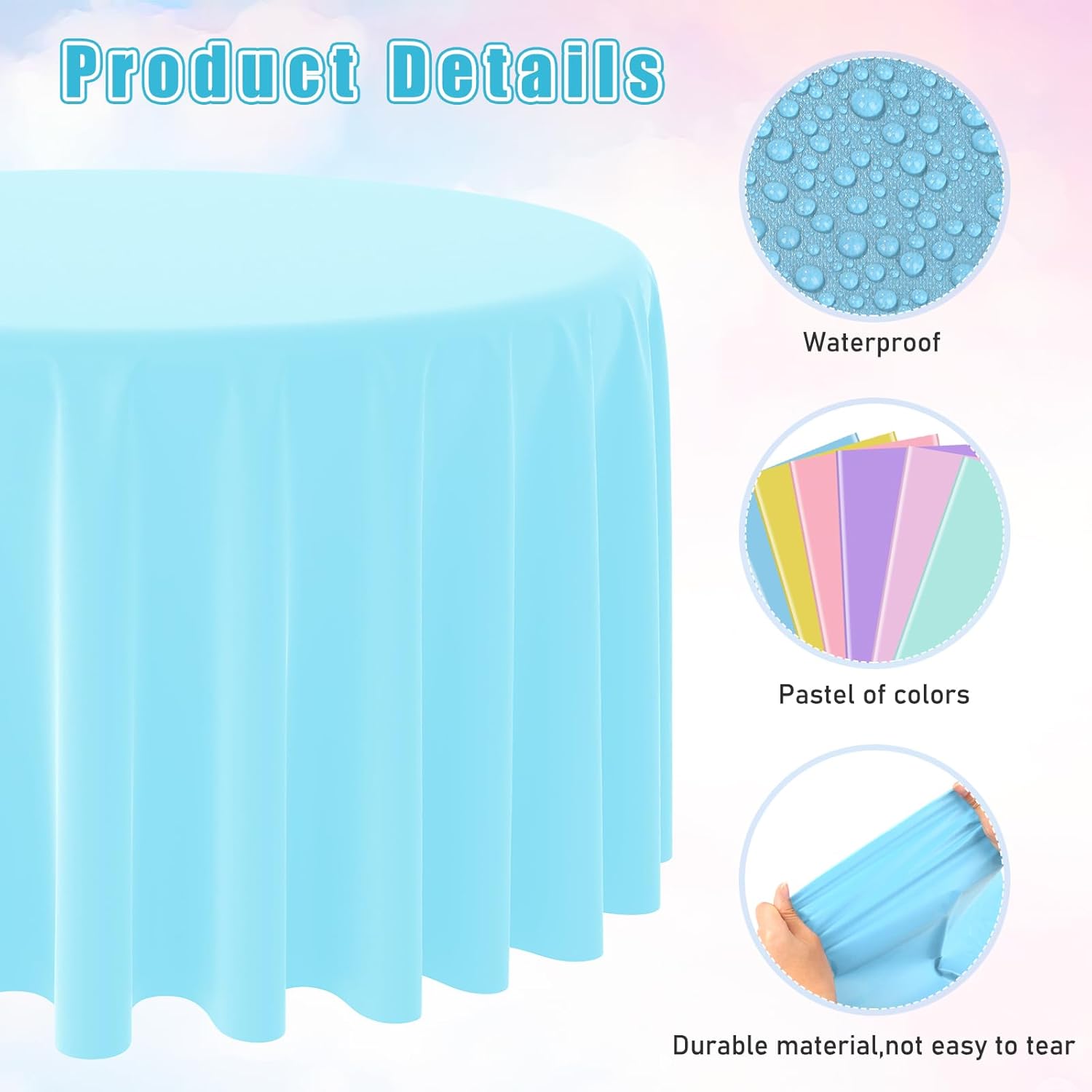 Toalha de mesa redonda descart - Table Cloth Disposable avaliação e preço