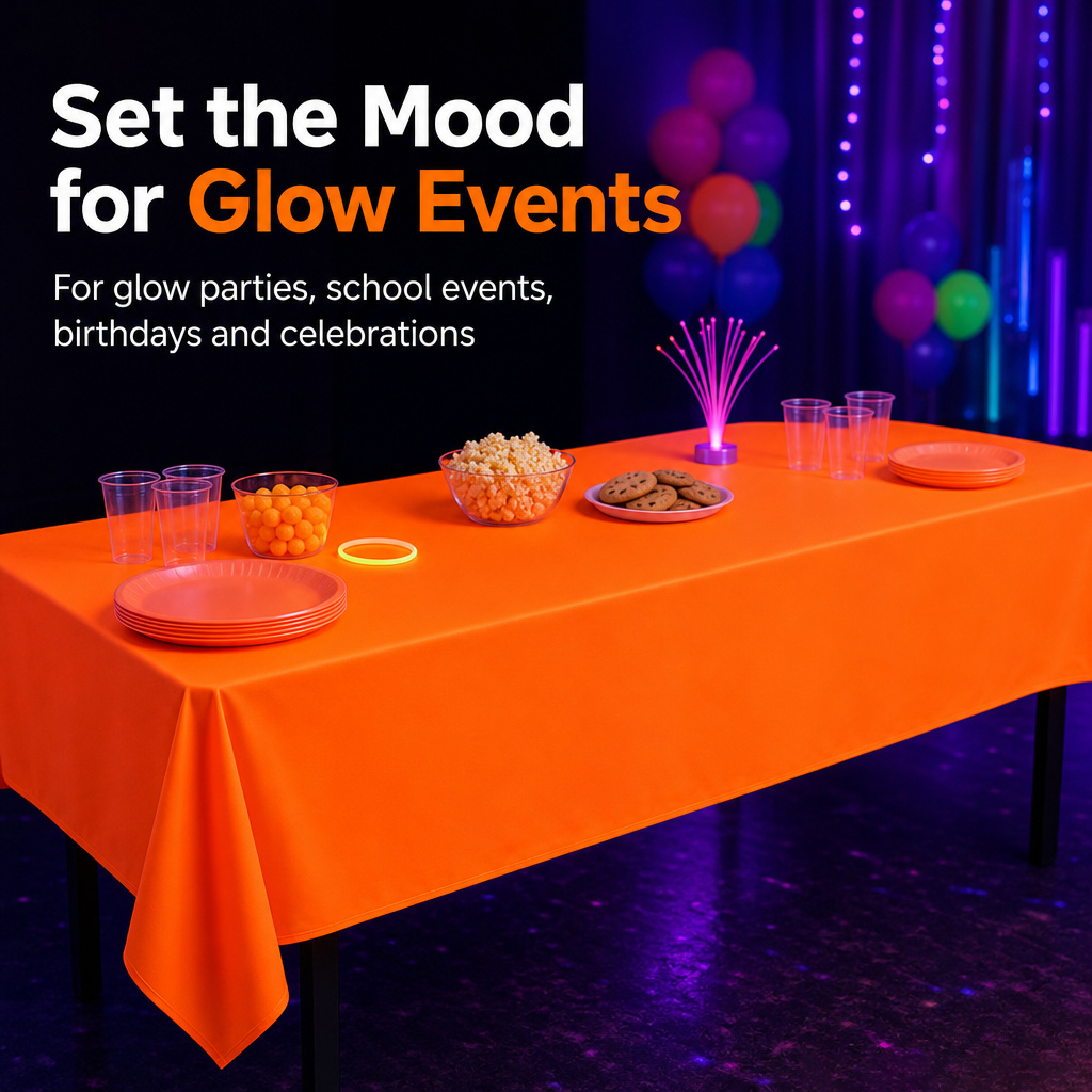 Toalha de Mesa Fluorescente Ma - Table Cloth Disposable avaliação e preço