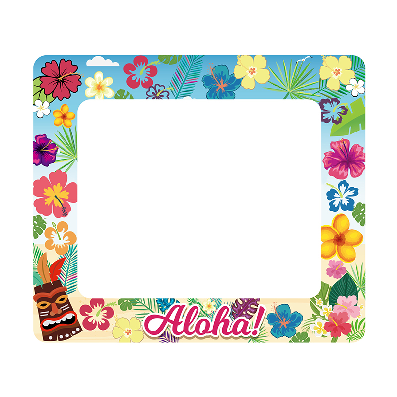 1pc havaiano aloha tema infláv - Photo Booth Frame avaliação e preço