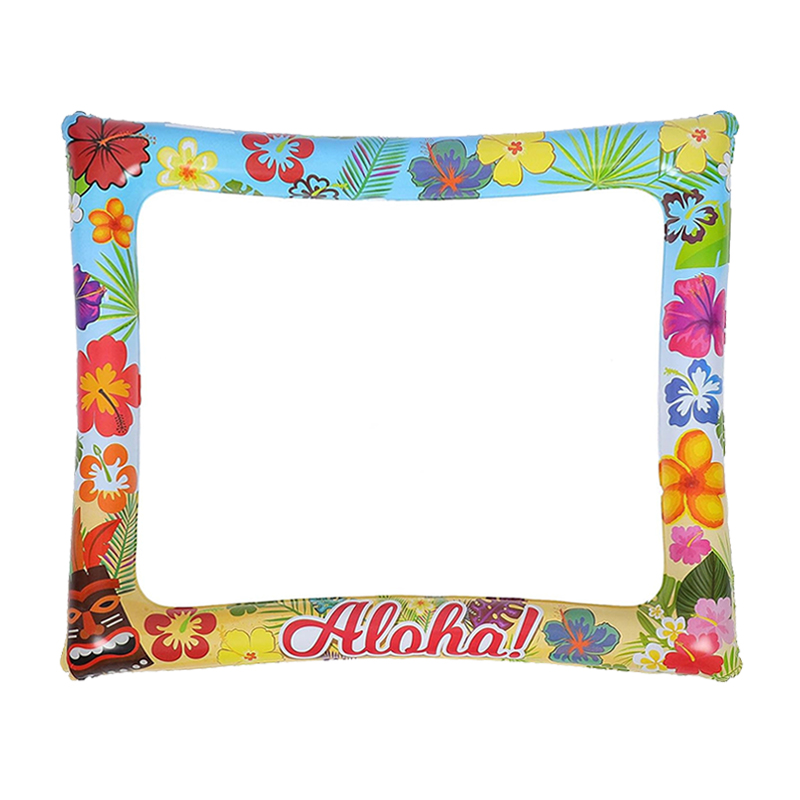 1pc havaiano aloha tema infláv - Photo Booth Frame avaliação e preço
