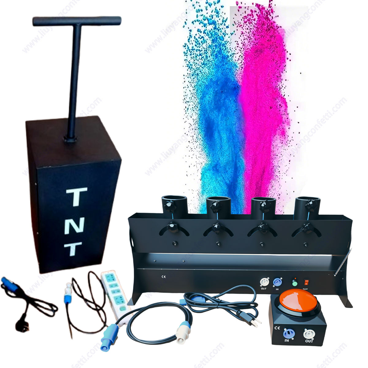 Spray eletrônico confete em pó - Confetti Cannon Tube avaliação e preço